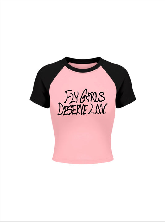 FLY GIRL "CROPPED" T-SHIRT