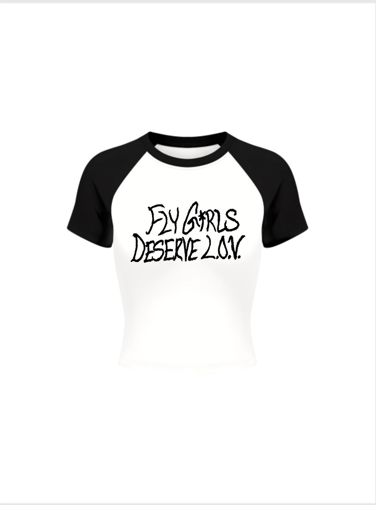 FLY GIRL "CROPPED" T-SHIRT